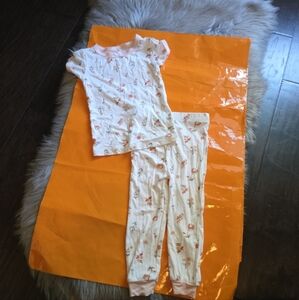 Nwot! Milkberry Bamboo Baby Girl Pajama Set In Floral Print